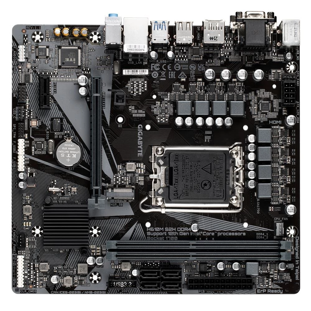 Gigabyte H610M S2H DDR4 alaplap