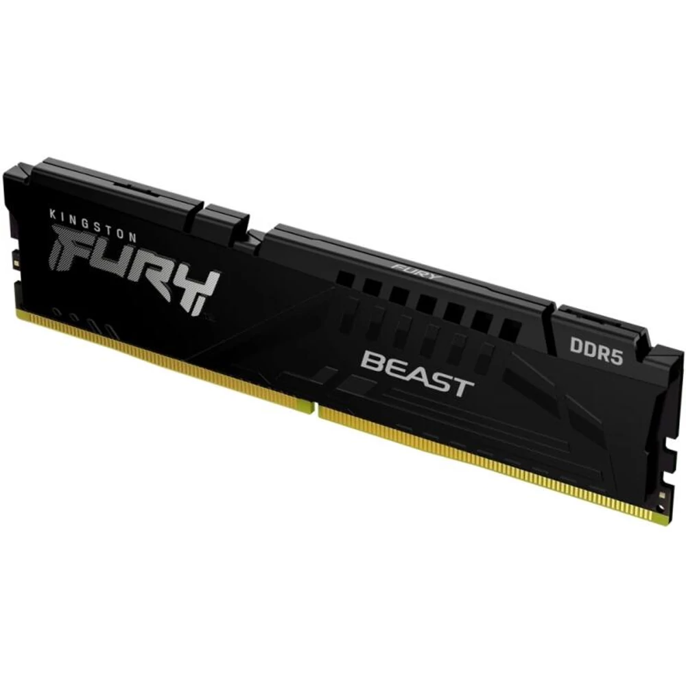 16GB 5200MHz DDR5 RAM Kingston Fury Beast Black CL40 (KF552C40BB-16)
