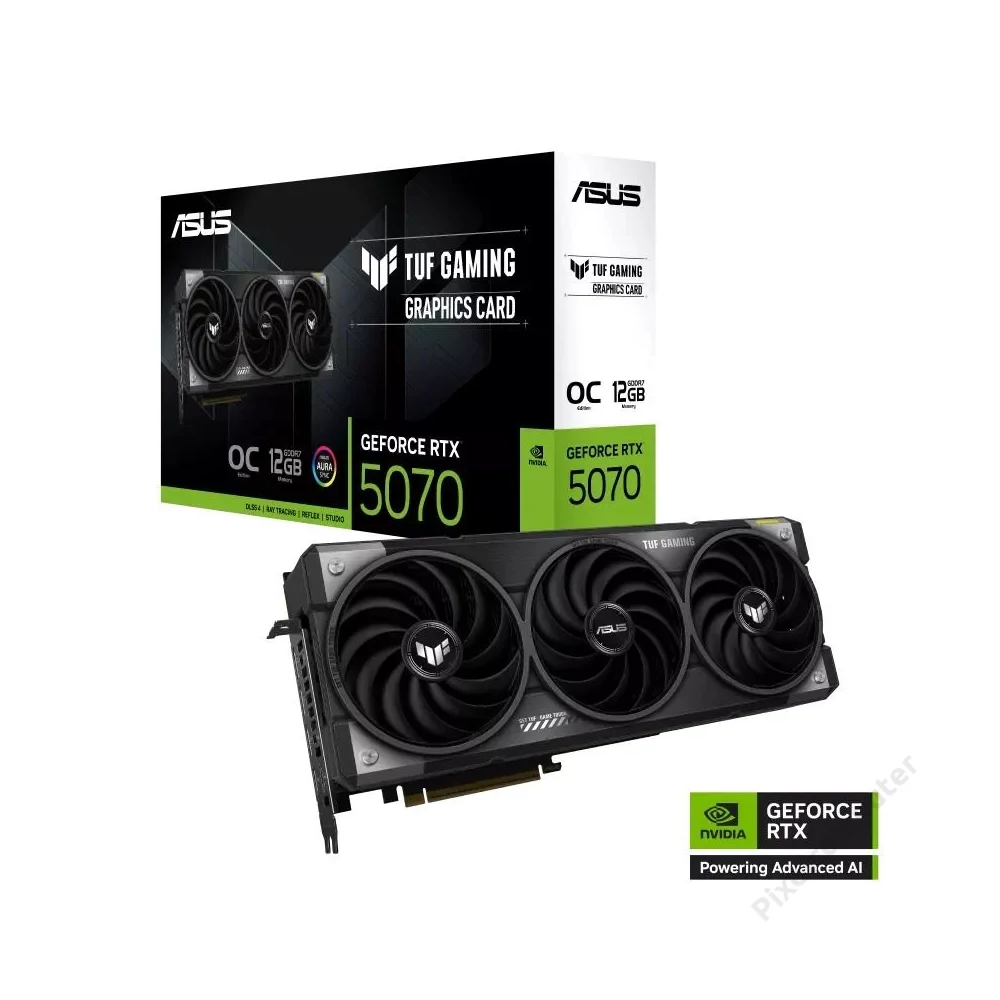 ASUS GeForce RTX 5070 12GB TUF Gaming OC Edition videokártya (TUF-RTX5070-O12G-GAMING)