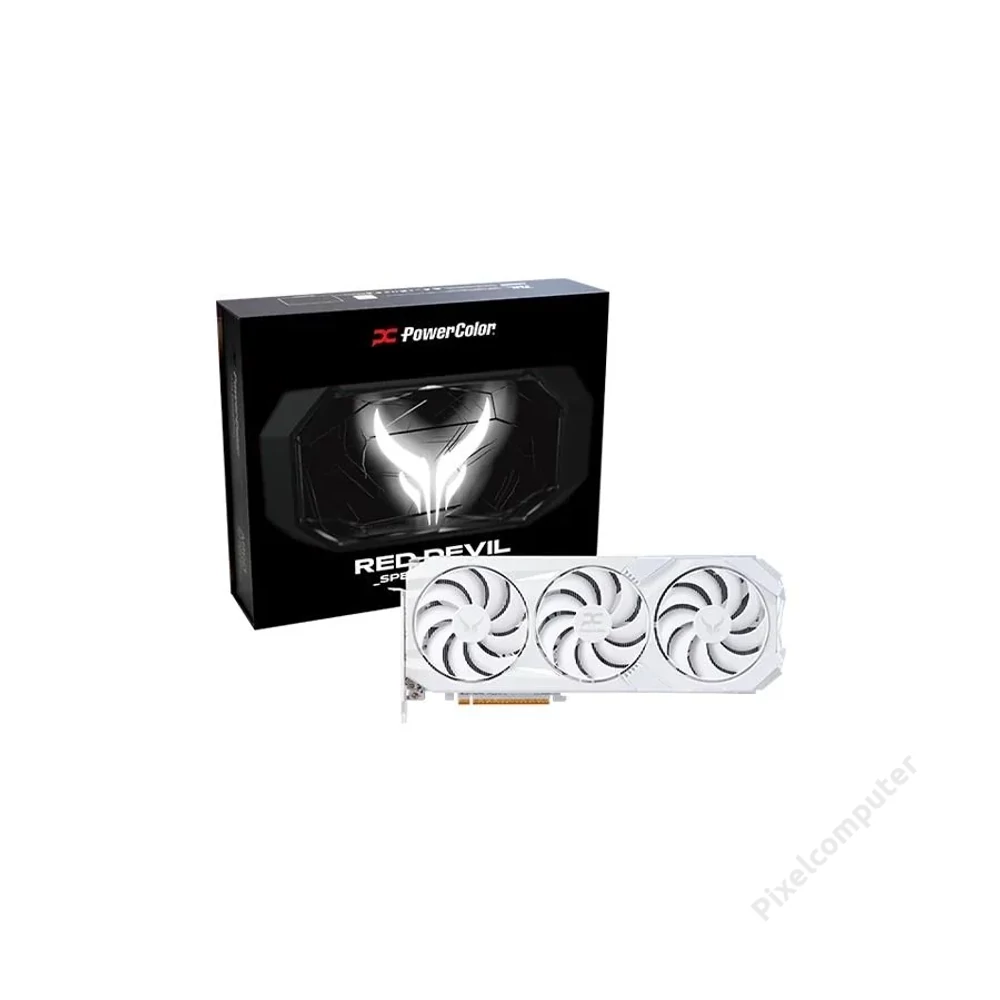 PowerColor Radeon RX 9070 XT 16GB Red Devil Spectral White videokártya (RX9070XT 16G-E/OC/WHITE)