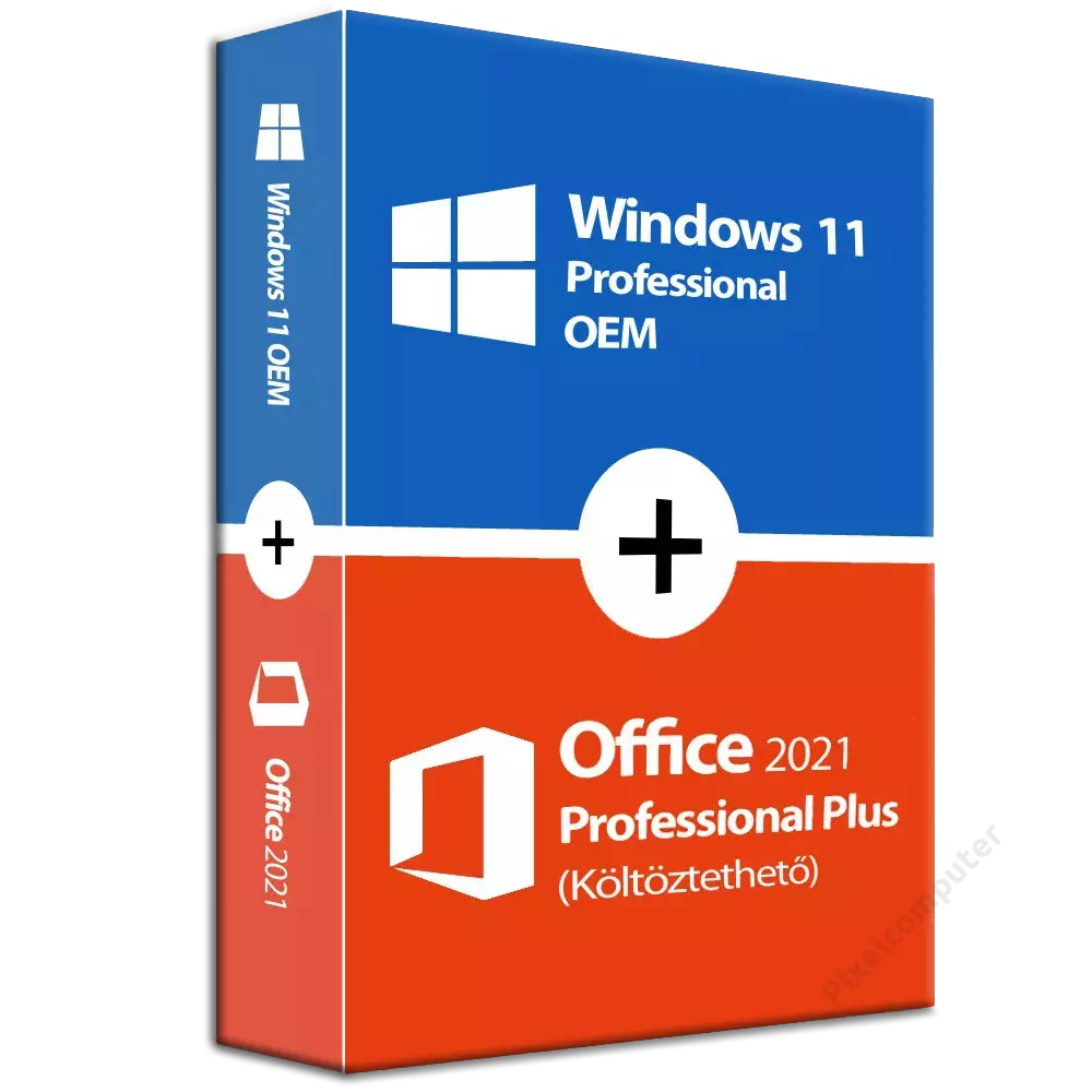 Windows 11 Professional (OEM) + Microsoft Office 2021 (Költöztethető)