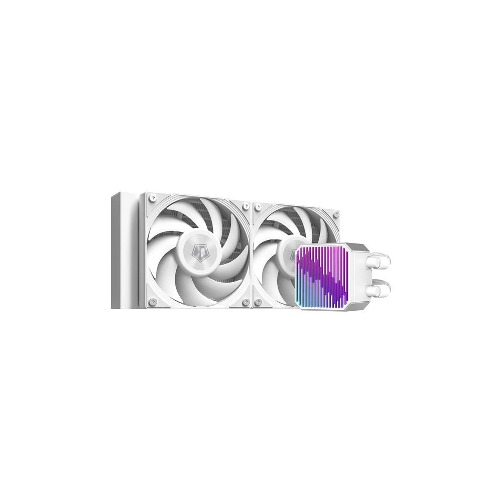 ID-Cooling CPU Water Cooler - DX240 MAX WHITE (35.2dB; max. 144,41 m3/h; 2x12cm, fehér)