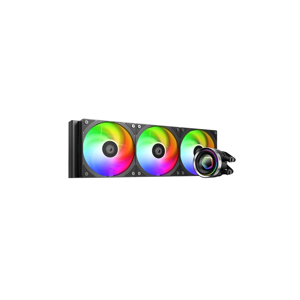 ID-Cooling CPU Water Cooler - FX360 INF (27.2ddB; max. 98,54 m3/h; 3x12cm, A-RGB, fekete)