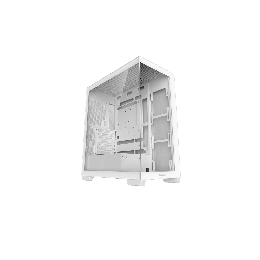 DeepCool Számítógépház - CG580 WH (fehér, abakos, venti nélkül, BTF, ATX, 2xUSB3.0, 1xUSB2.0)