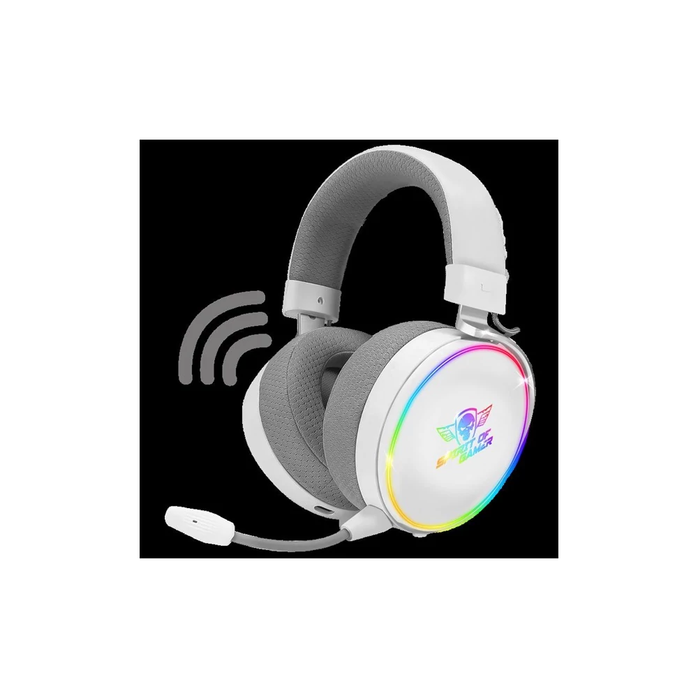 Spirit of Gamer Wireless Fejhallgató - MIC-XH1700W (MultiPlatform, mikrofon, hangerőszabályzó, nagy-párnás, fehér)