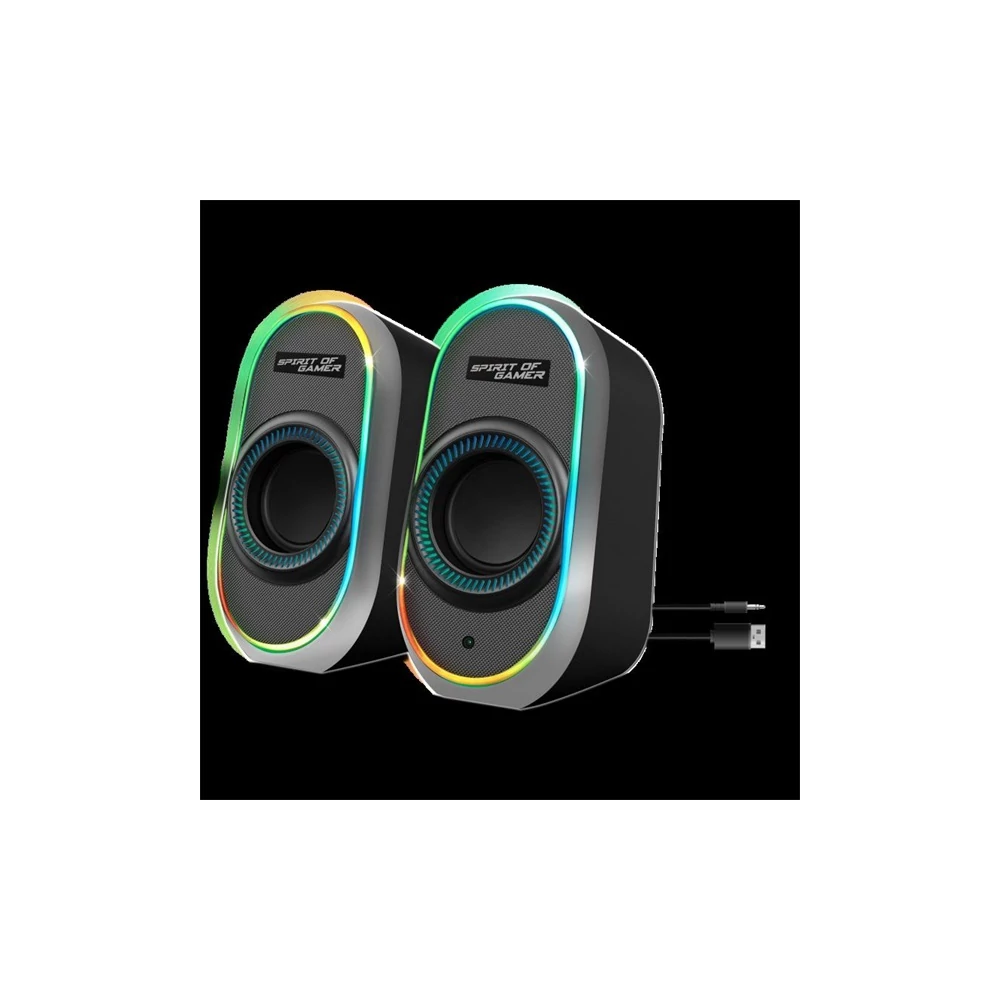 Spirit of Gamer Hangszóró 2.0 - Fanatic 500 (PC/Mac, Bluetooth/3,5mm Jack, fekete)