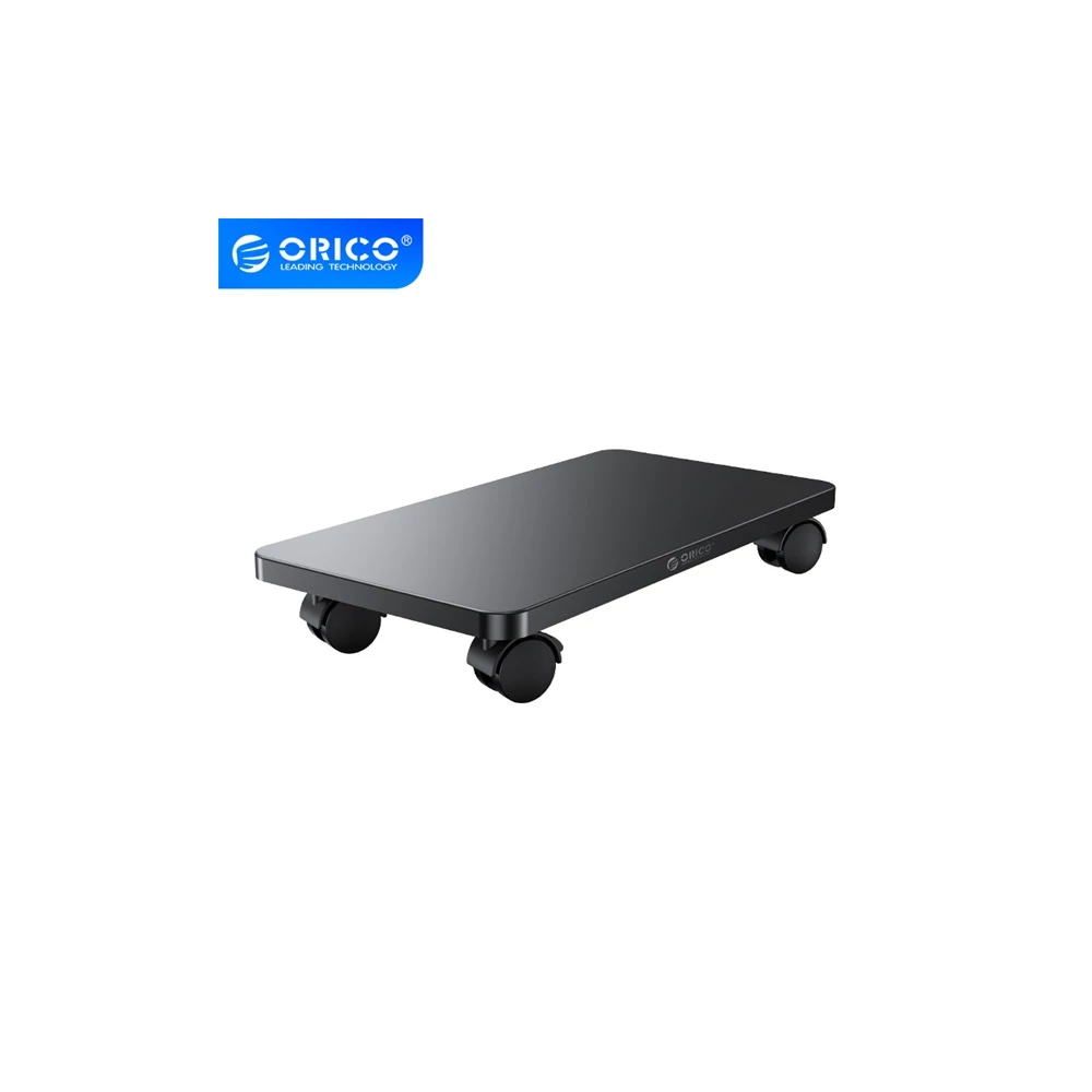 Orico Számítógép állvány - CPB6-BK (21,3 x 41 x 2 cm, gurulós, acél, fekete)