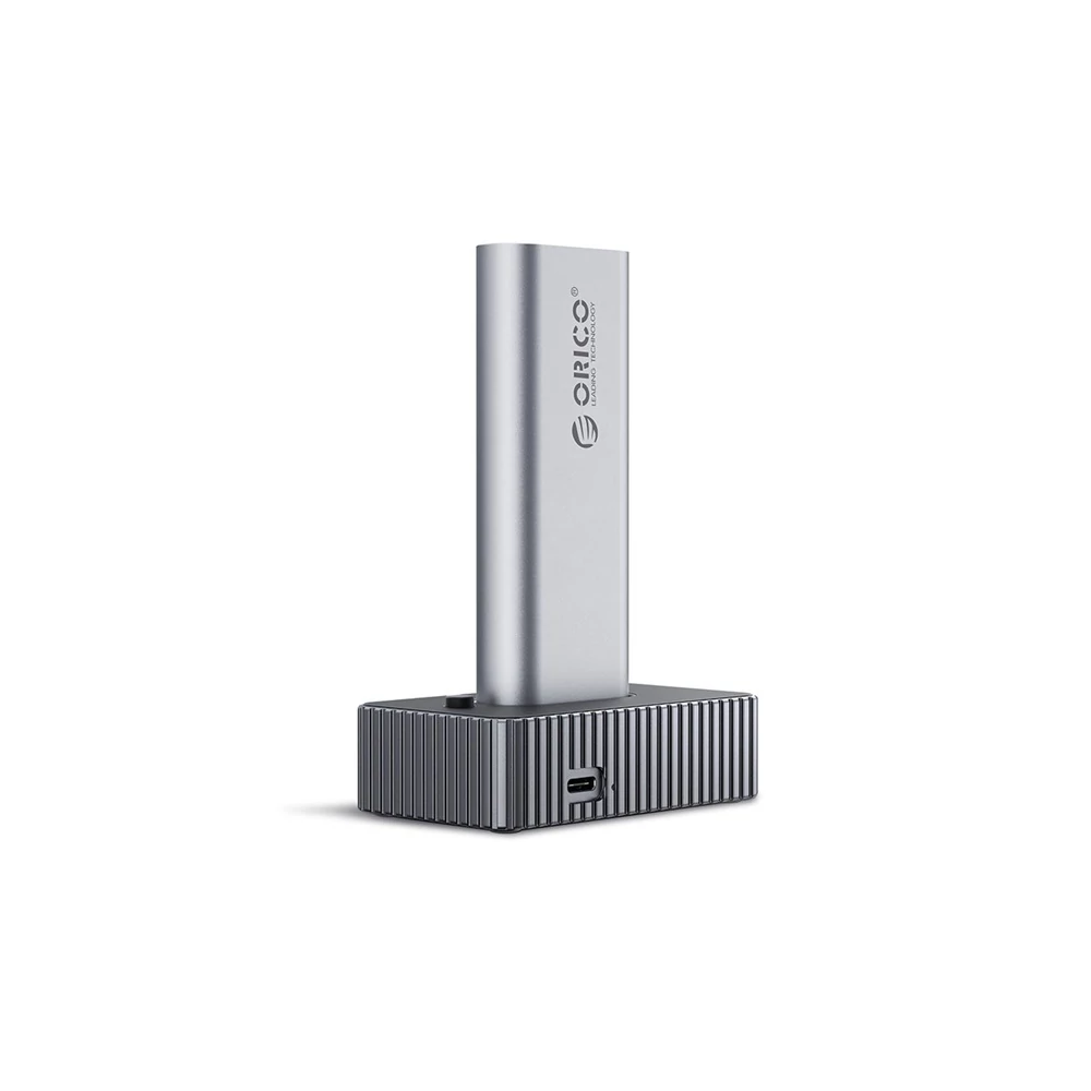 Orico M.2 SSD Dokkoló - IT18C3-GY (M.2 NVMe -> USB-A/C, Max.: 8 TB, Max.: 10Gbps, szürke)