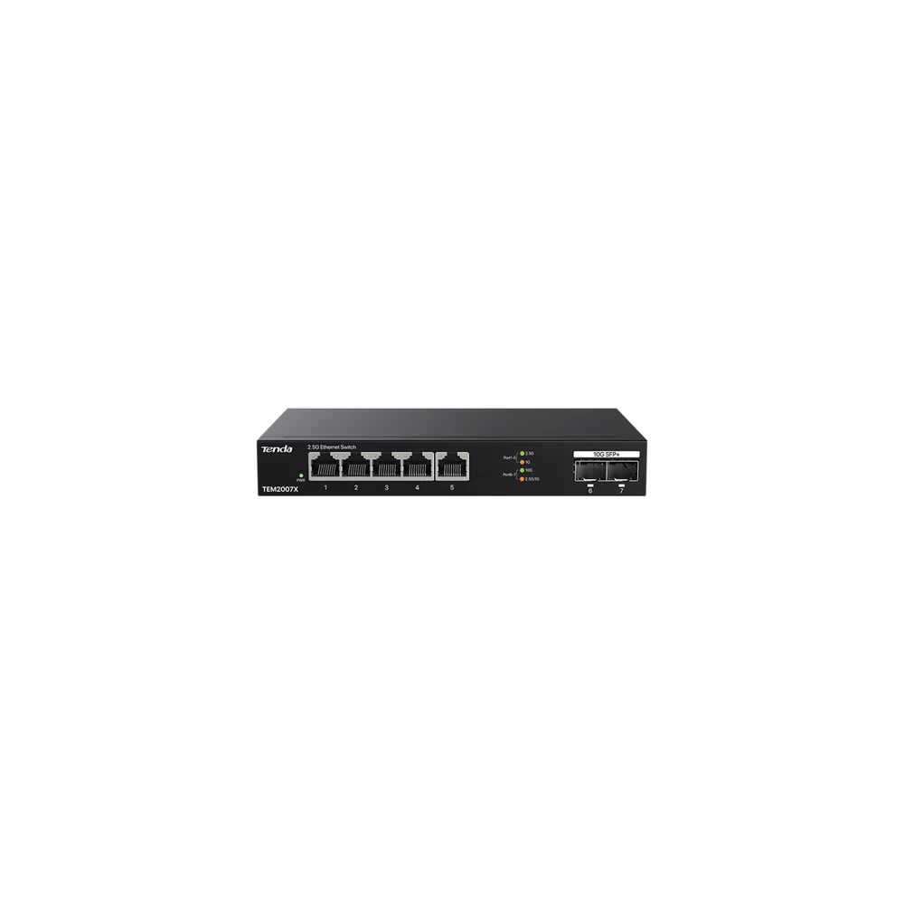 Tenda Switch - TEM2007X (5x 2,5Gbps + 2x 10Gbps SFP)