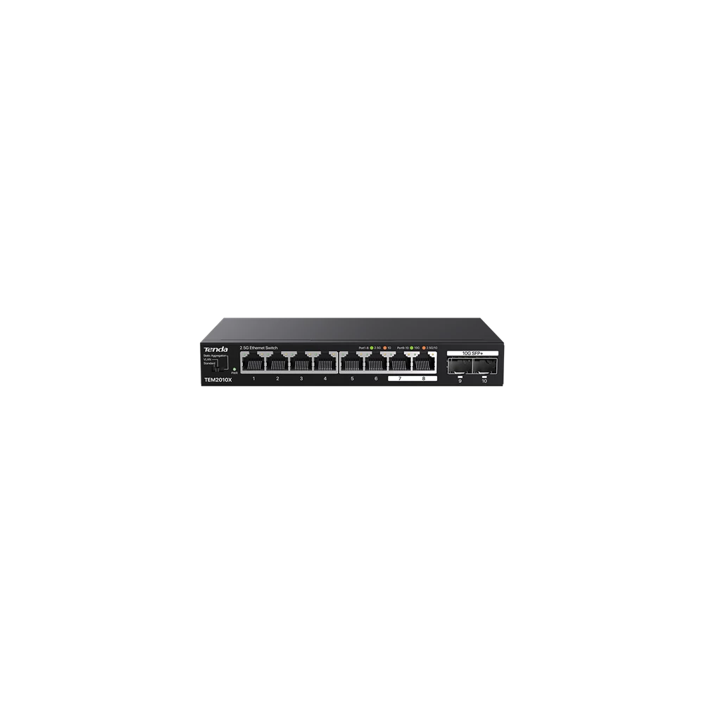 Tenda Switch - TEM2010X (8x 2,5Gbps + 2x 10Gbps SFP)