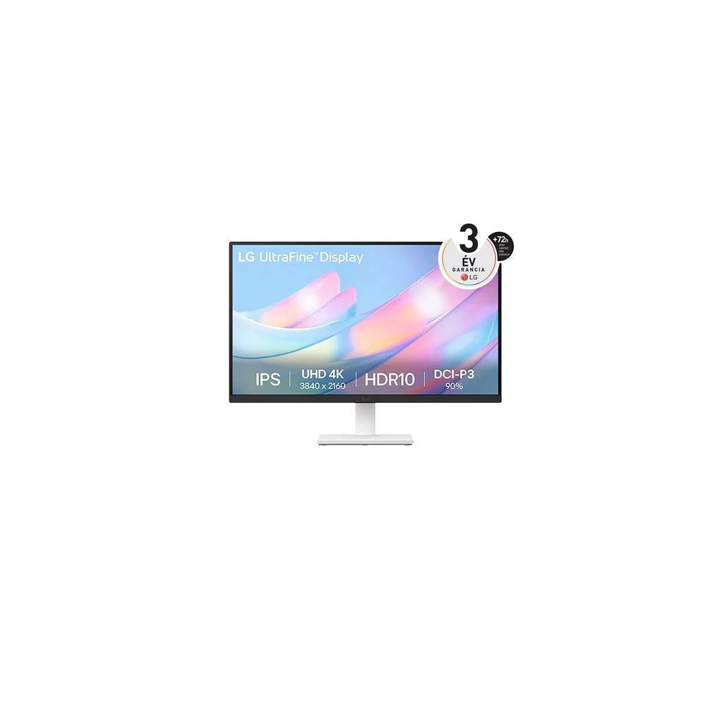 LG Monitor 27" - 27US500-W (IPS; 16:9; 3840x2160; 5ms; 300cd; 60Hz; DP, HDMIx2, HDR)