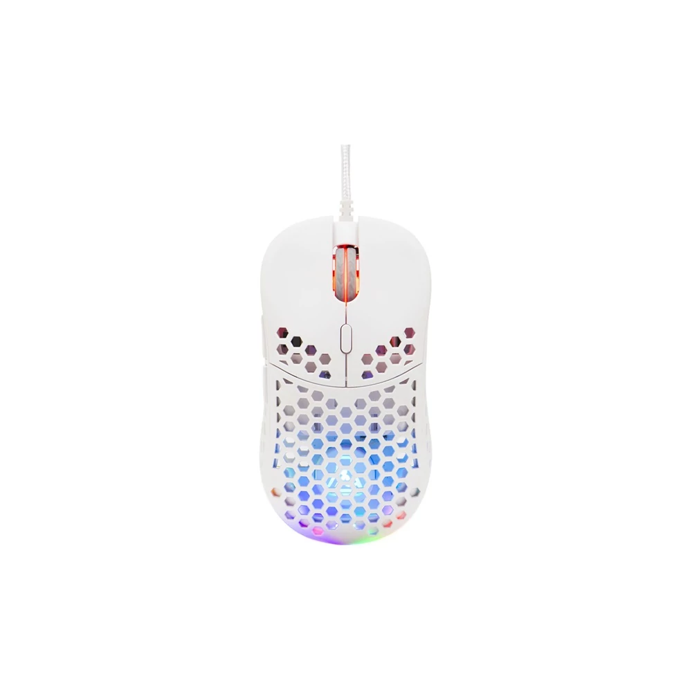 The G-Lab Gamer Egér - KULT OXYGEN W (12800 DPI, 60g, 6 gomb, RGB, fehér)