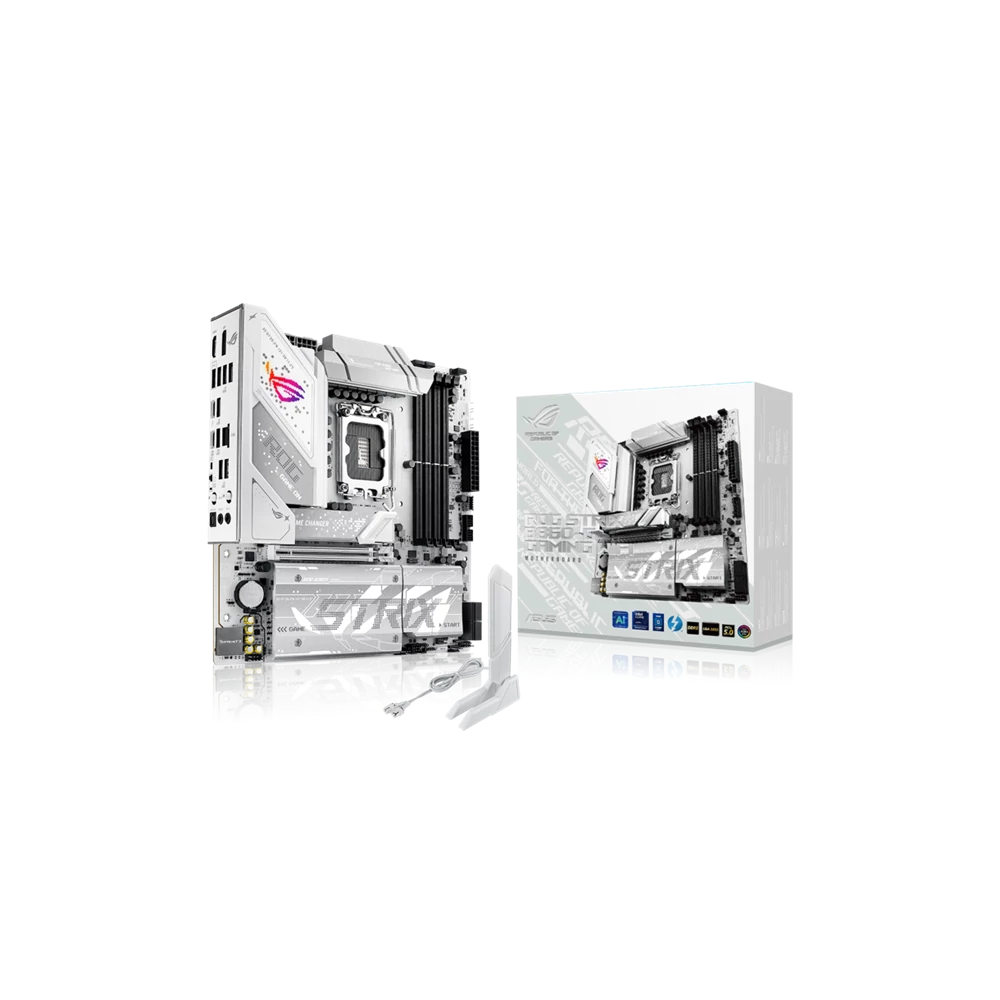 Asus Alaplap - Intel ROG STRIX B860-G GAMING WIFI s1851 (B860, 4xDDR5 9066+MHz, 4xSATA3, 4xM.2, HDMI+DP+Thunderbolt4)