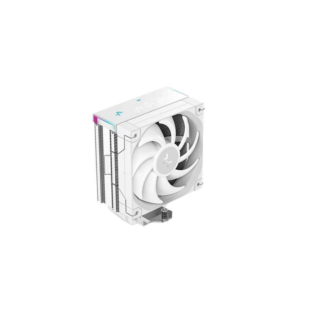 DeepCool CPU Cooler - AK400 DIGITAL PRO WH (25 dB; max, 103,45 m3/h; 4pin csatlakozó, 4 db heatpipe, 12cm, PWM, fehér)