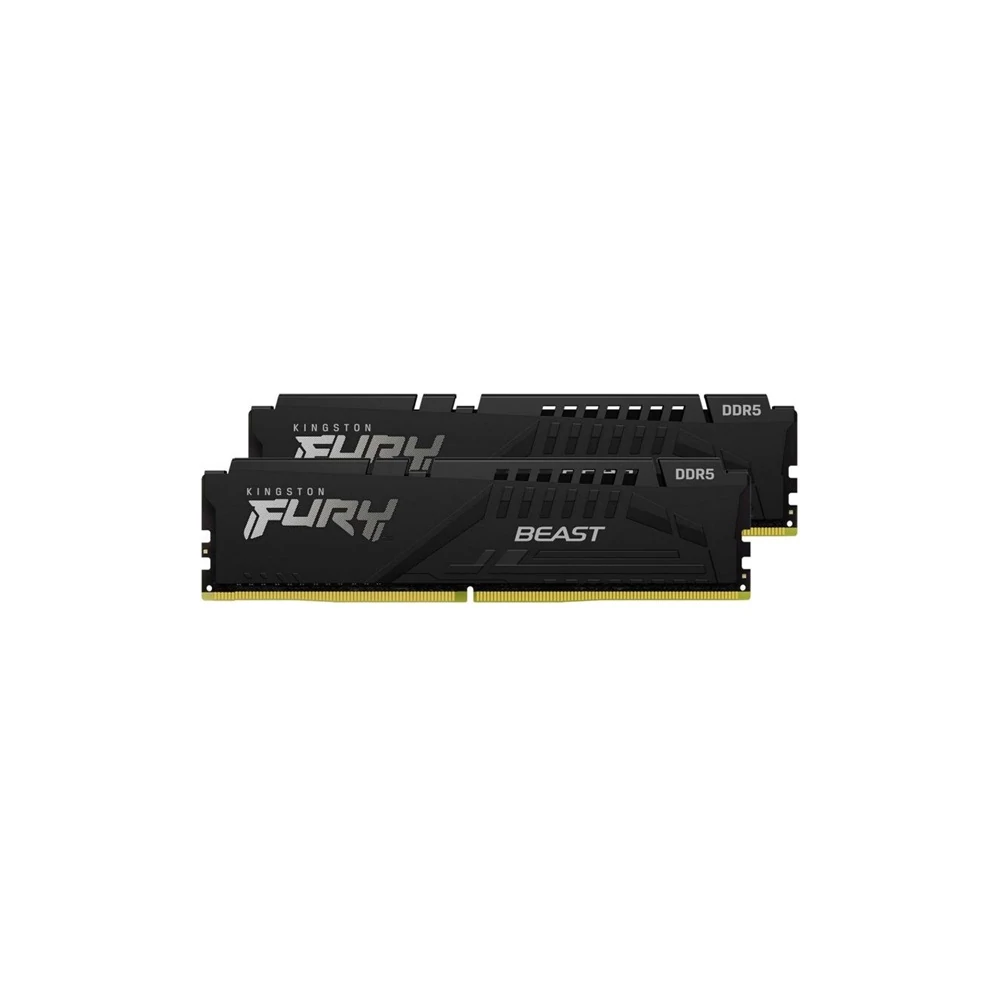 Kingston Memória Desktop - 32GB Kit DDR5 FURY Beast (2x16GB, 6400MHz, CL32)