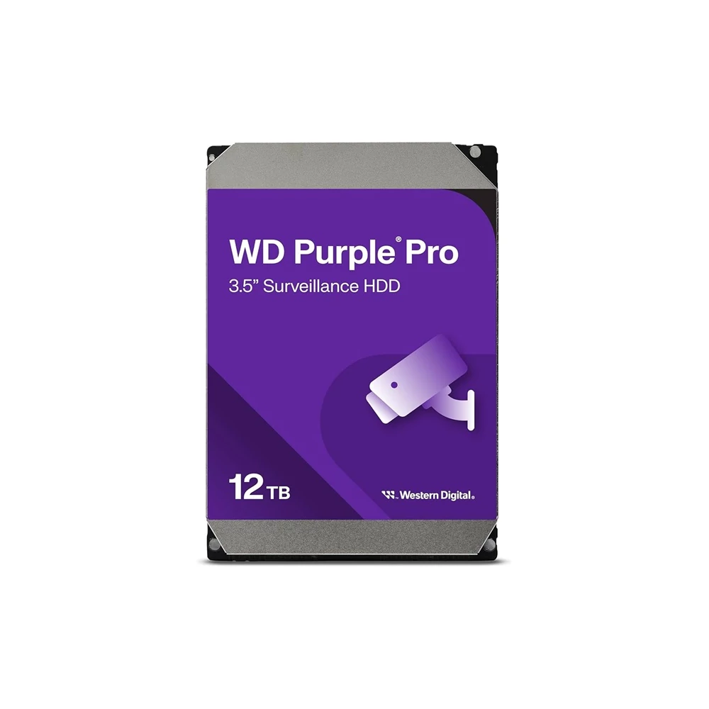 Western Digital Belső HDD 3.5" 12TB - WD122PURP (7200rpm, 512 MB puffer, SATA3 - Purple Pro)