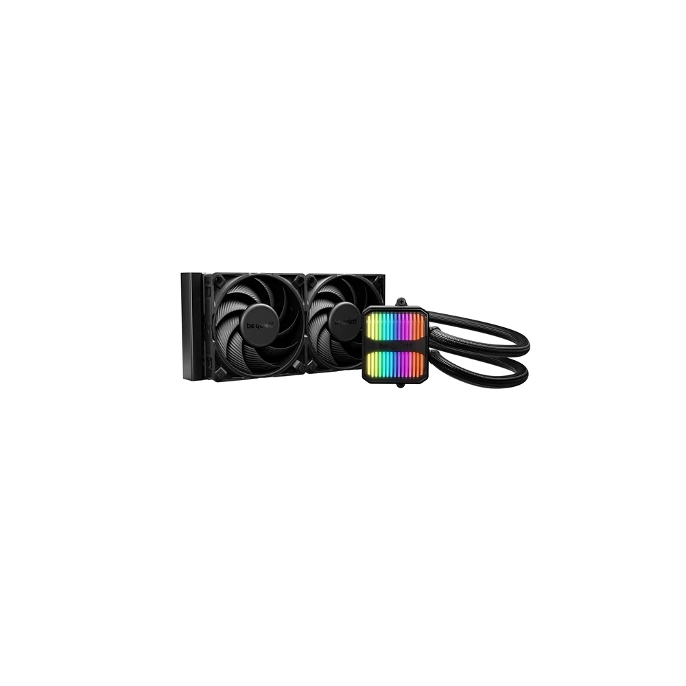 Be Quiet! CPU Water Cooler - SILENT LOOP 3 240mm Black (2x120mm, csatlakozó: 3pin, cső hossza: 400mm, fekete)