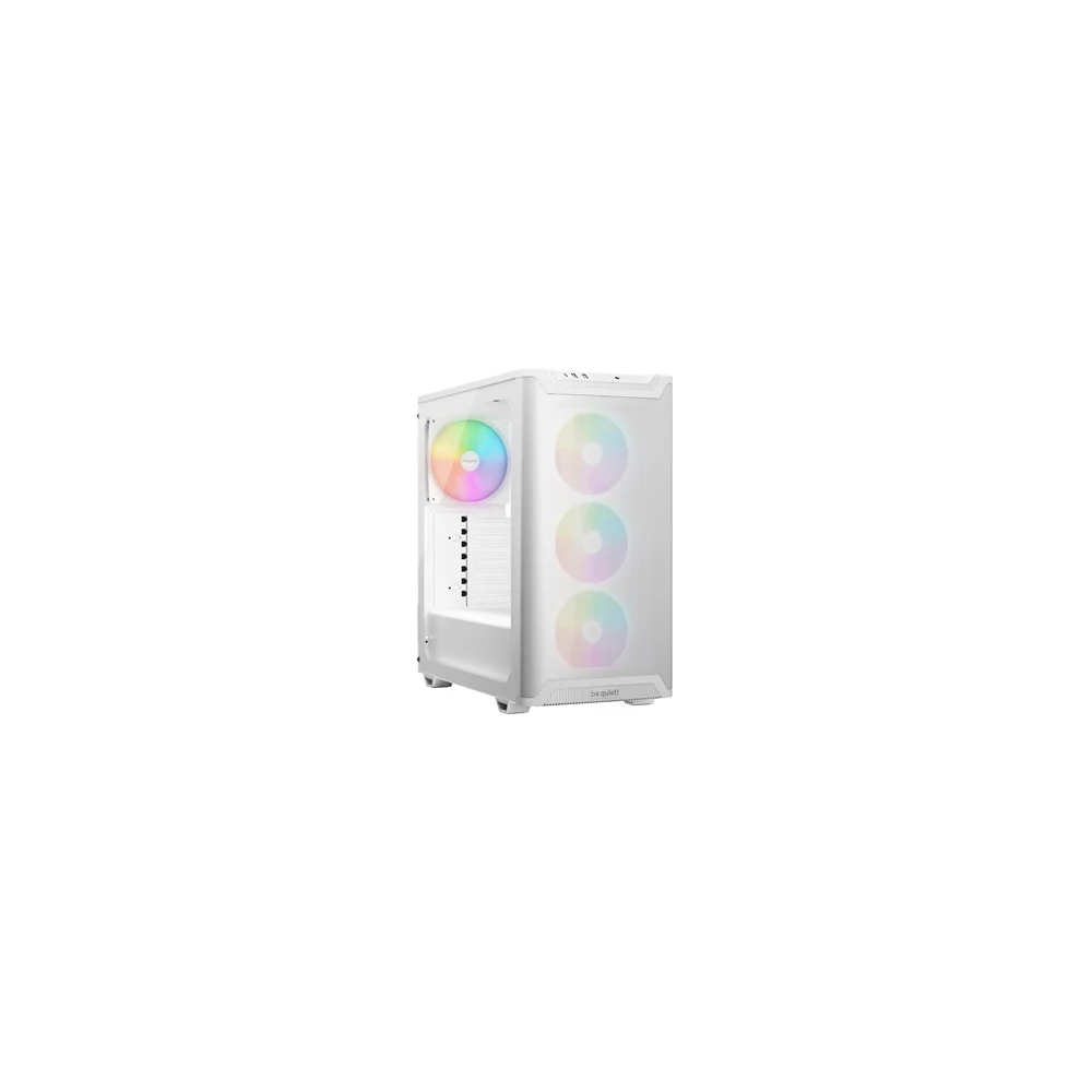 Be Quiet! Számítógépház - Pure Base 501 LX White (ATX, edzett üveg oldallap, fehér)