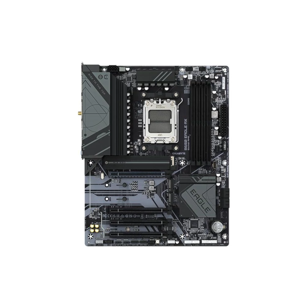 Gigabyte Alaplap - AMD B650 EAGLE AM5 (B650, 4xDDR5 5200MHz, RAID, 4xSATA3, M.2, 8xUSB2.0, 6xUSB3.1)