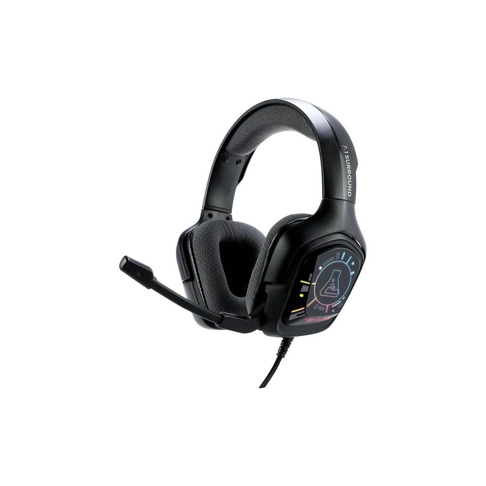 The G-Lab Fejhallgató - KORP COBALT 7.1 EX (mikrofon, USB, hangerőszabályzó, nagy-párnás, RGB, fekete)