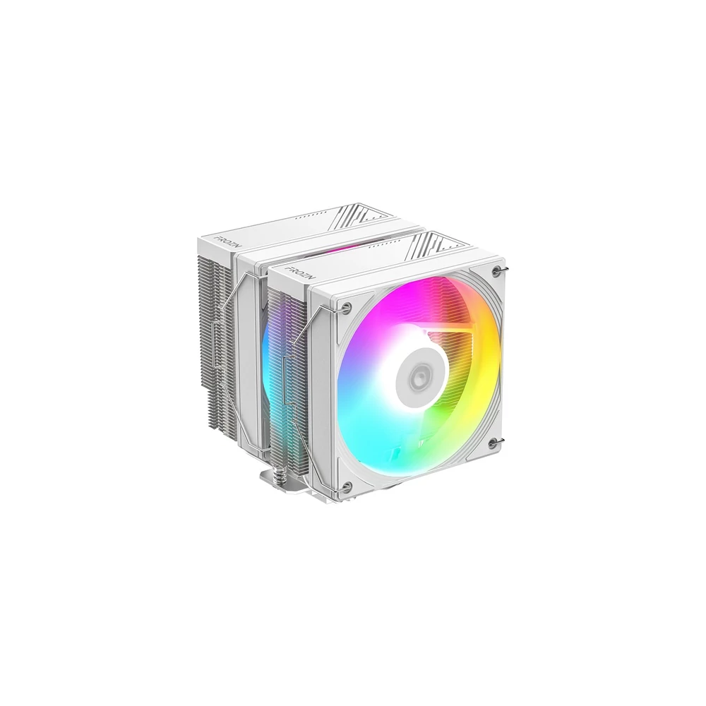 ID-Cooling CPU Cooler - FROZN A620 PRO SE ARGB WH (27,2dB; max 98,54 m3/h; 4Pin csatlakozó, 6 db heatpipe, 2x12cm, PWM)