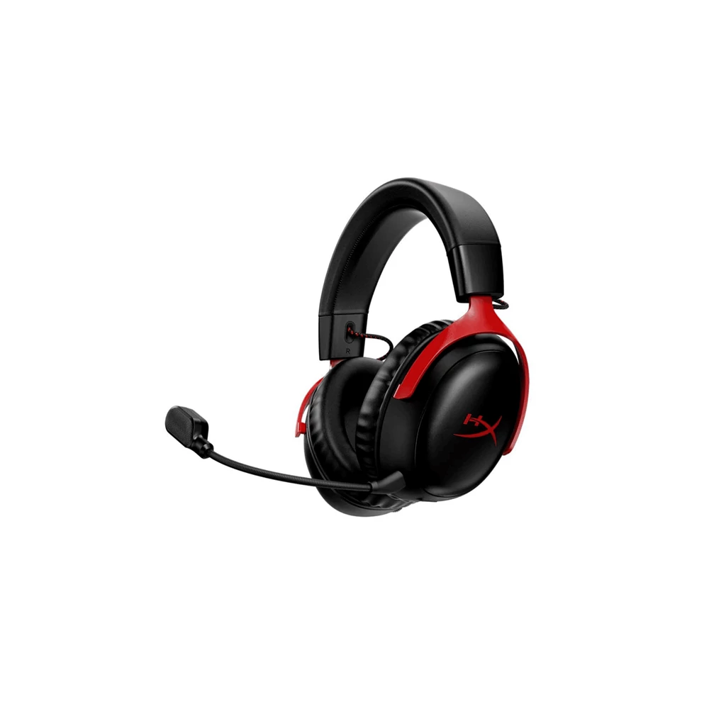 HyperX Fejhallgató - Cloud III Wireless (Vezeték nélküli, USB, fekete/piros)