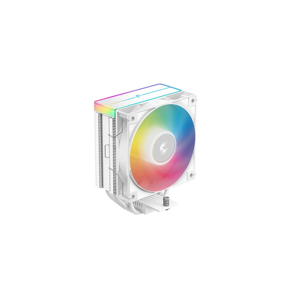 DeepCool CPU Cooler - AG400 WH ARGB V2 (31,6 dB; max, 128,93 m3/h; 4pin csatlakozó, 4 db heatpipe, 12cm, PWM, fehér)