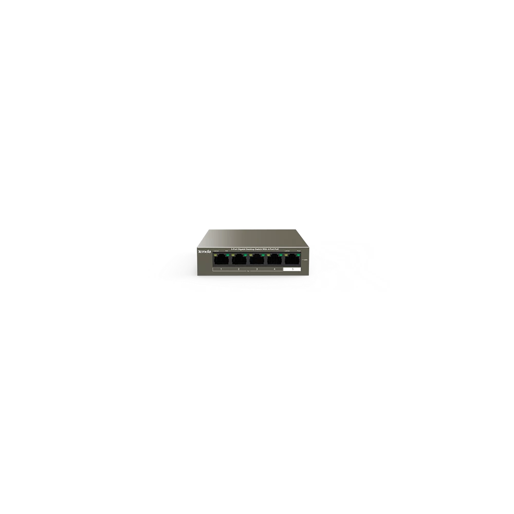 Tenda Switch PoE - TEG1105P-4-63W (5x1Gbps; 4x af/at PoE; 58W)