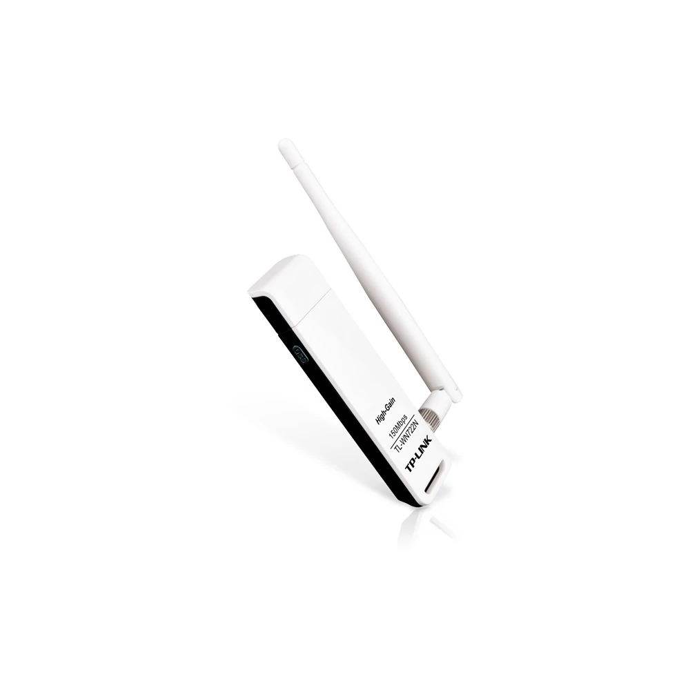 TP-Link Hálózati adapter WiFi N - TL-WN722N (USB; 150Mbps, 2,4GHz, cserélhető 4dBi antenna)