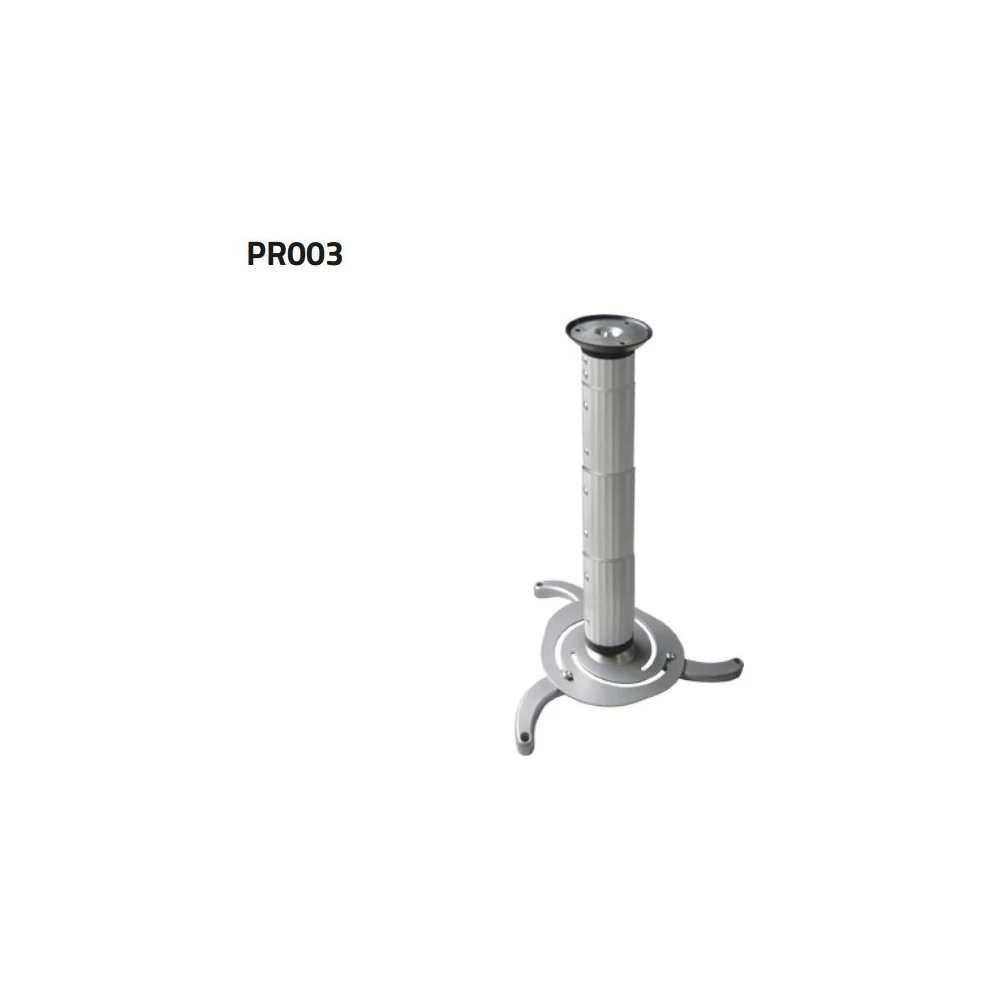 SUNNE (PRO03) Projektor mennyezeti konzol dönthető, Profil:130-1060mm, max 10kg (ezüst)