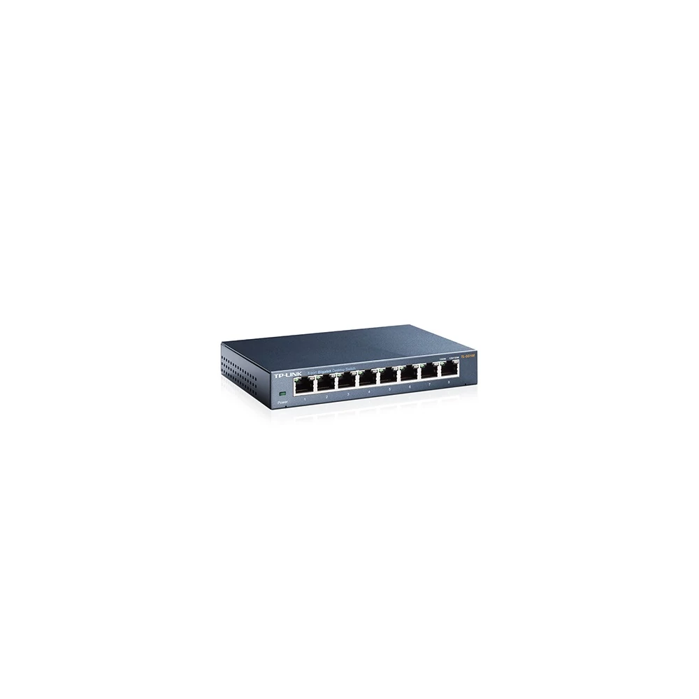 TP-Link Switch  - TL-SG108 (8 port, 1000Mbps; fém ház)