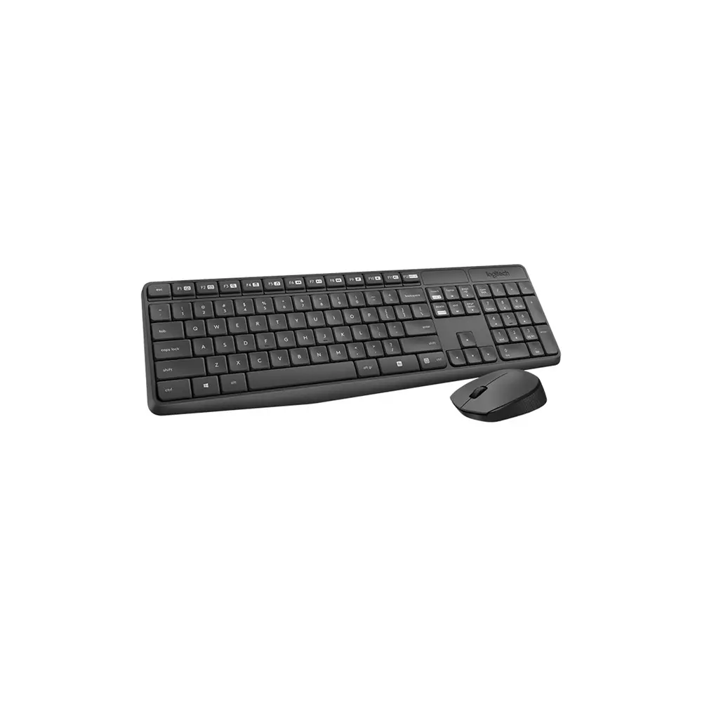 Logitech Billentyűzet/Egér Kit - MK235 (Vezeték nélküli, USB, fekete)