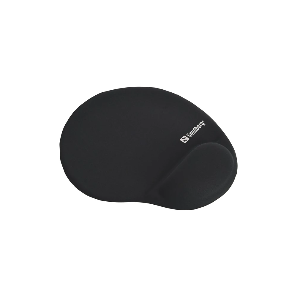 Sandberg Egérpad - Gel Mousepad with Wrist Rest (zselés csuklótámasszal; fekete)