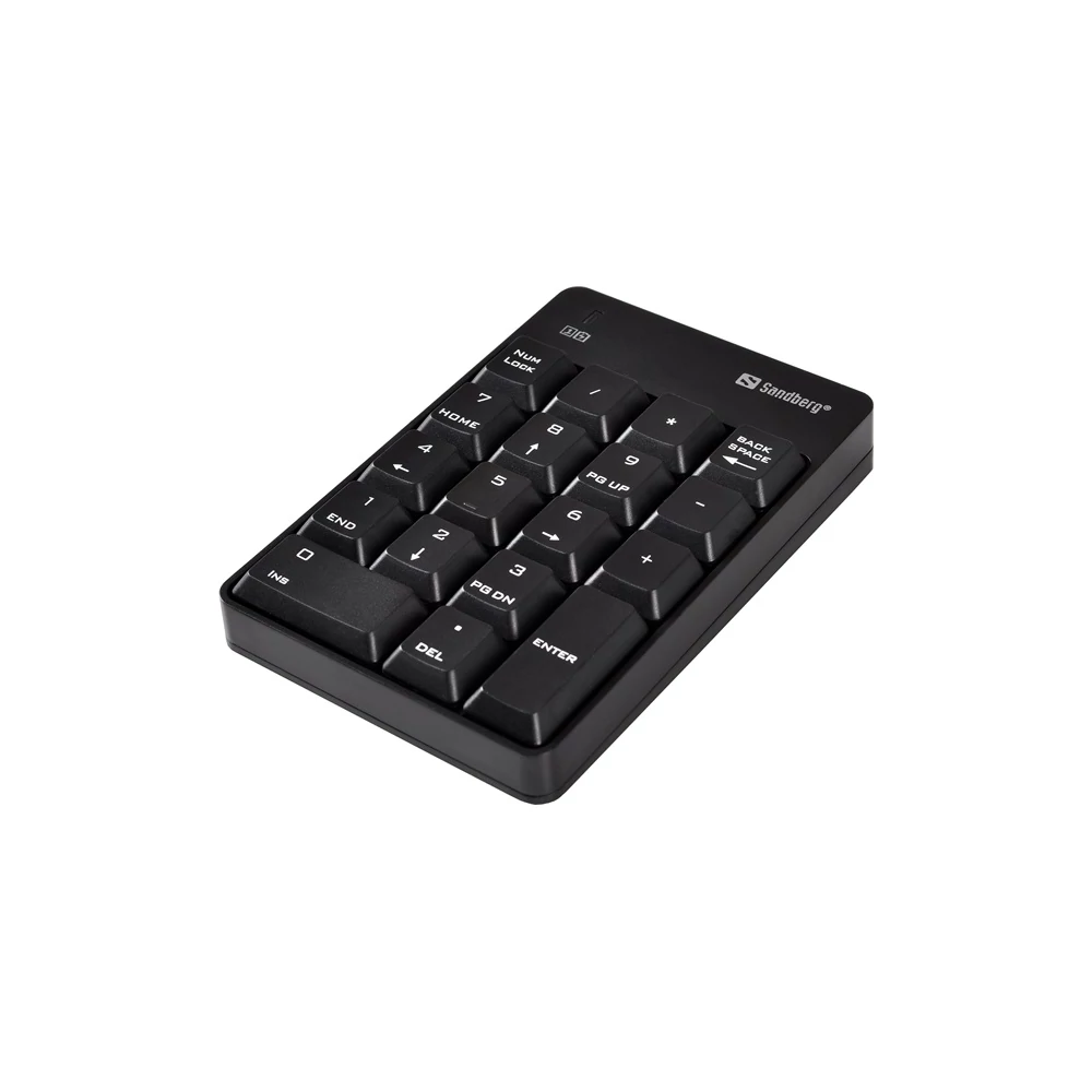 Sandberg Billentyűzet Vezeték Nélküli - Wireless Numeric Keypad 2 (numerikus billentyűzet; fekete)