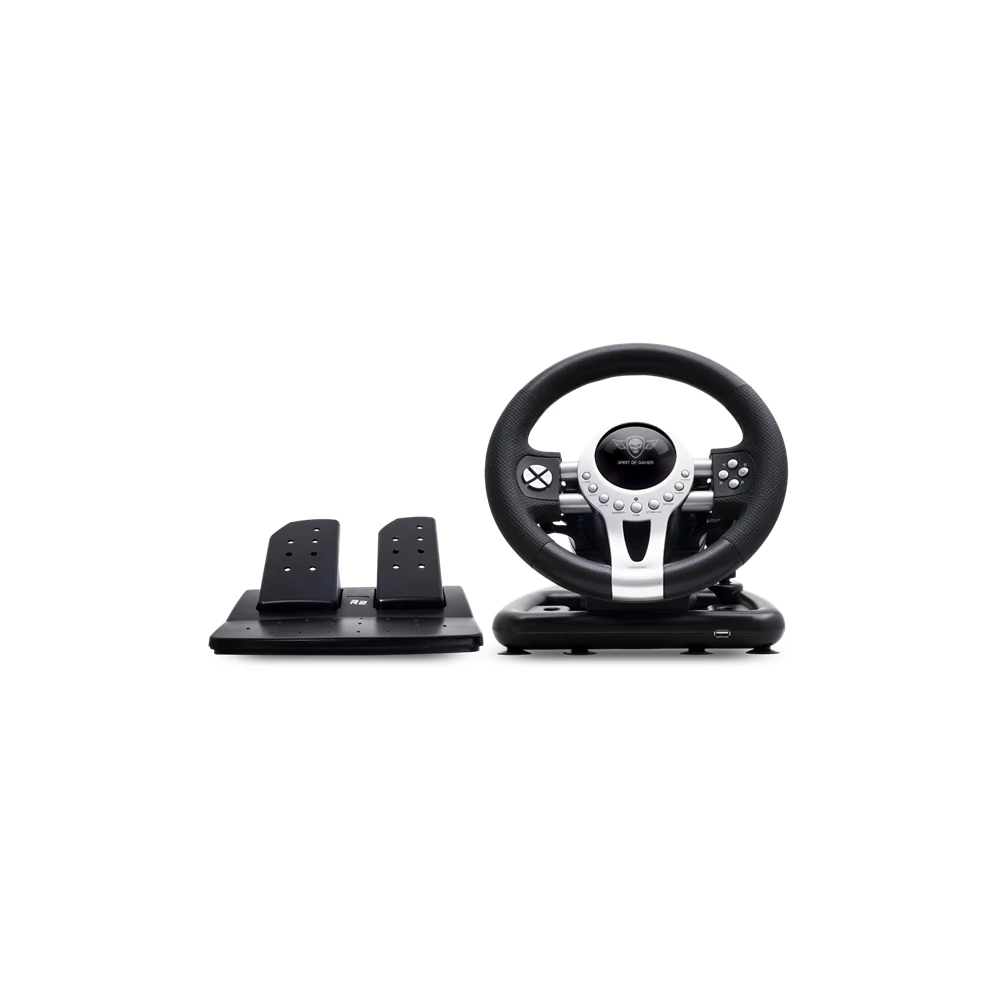 Spirit of Gamer Kormány - RACE WHEEL PRO 2 (kormány+pedálok+váltó, PC / PS3/4 / XBOX X/S/One kompatibilis, fekete)