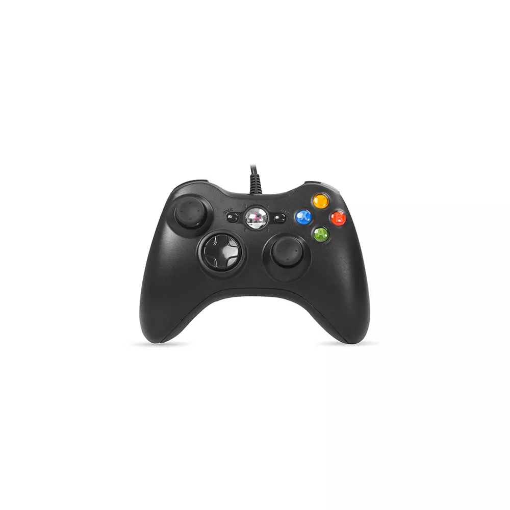 Rampage Gamepad - SG-R360 Black (USB, 2,2m kábel, PC és Xbox360 kompatibilis, fekete)