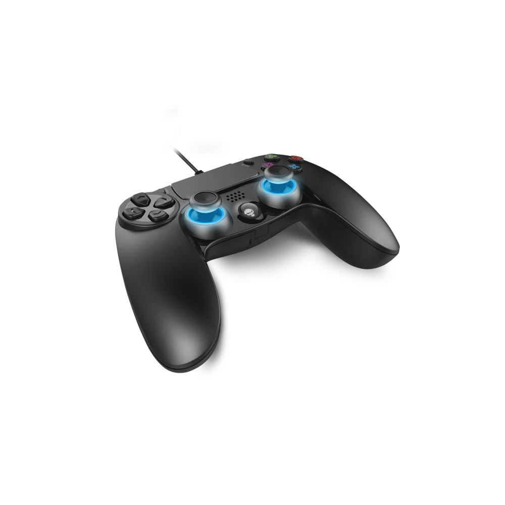 Spirit of Gamer Gamepad - XGP WIRED PS4 (USB, 1,9m kábel, Vibration, PC és PS4 kompatibilis, fekete-kék)