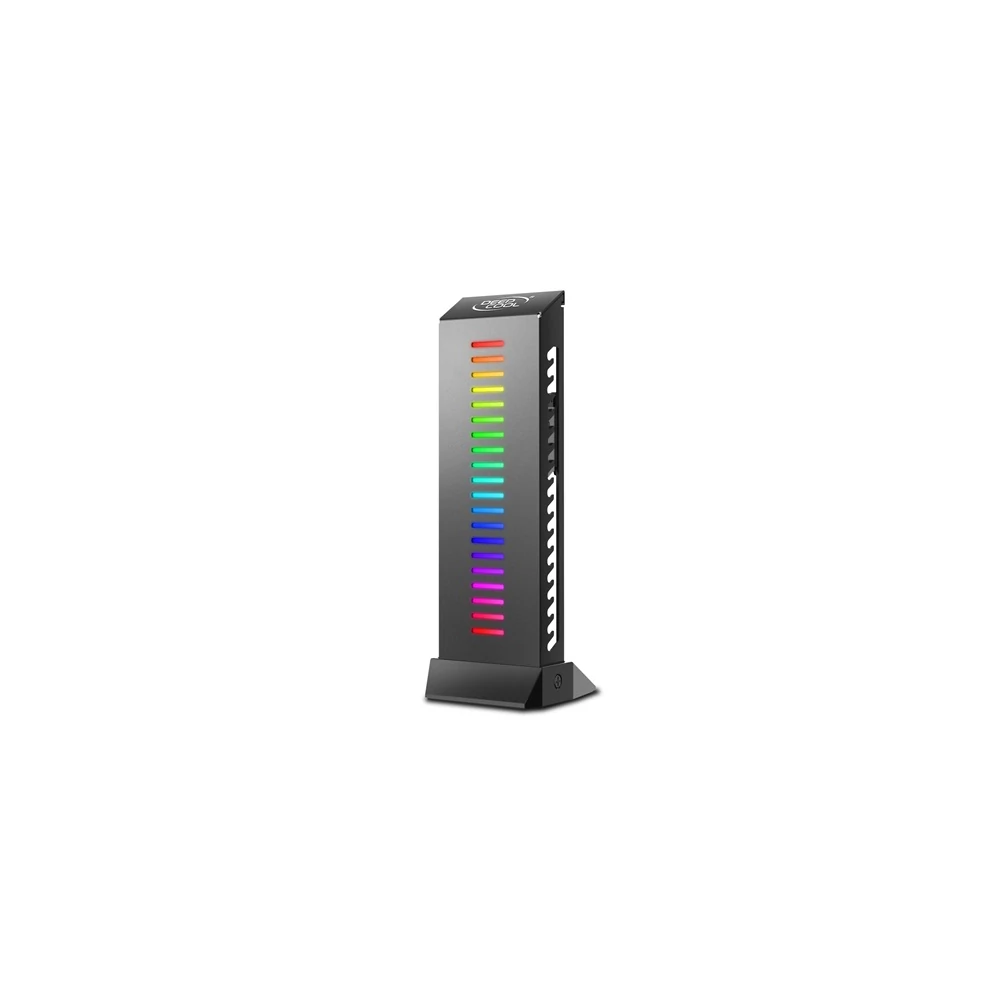 DeepCool Videókártya tartó - GH-01 A-RGB (Fekete, RGB, állítható magasság, max. terhelhetőség: 5 kg)