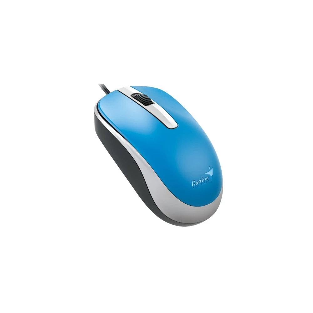 Genius Egér - DX-120 (Vezetékes, 1000 DPI, 3 gomb, USB, kék)