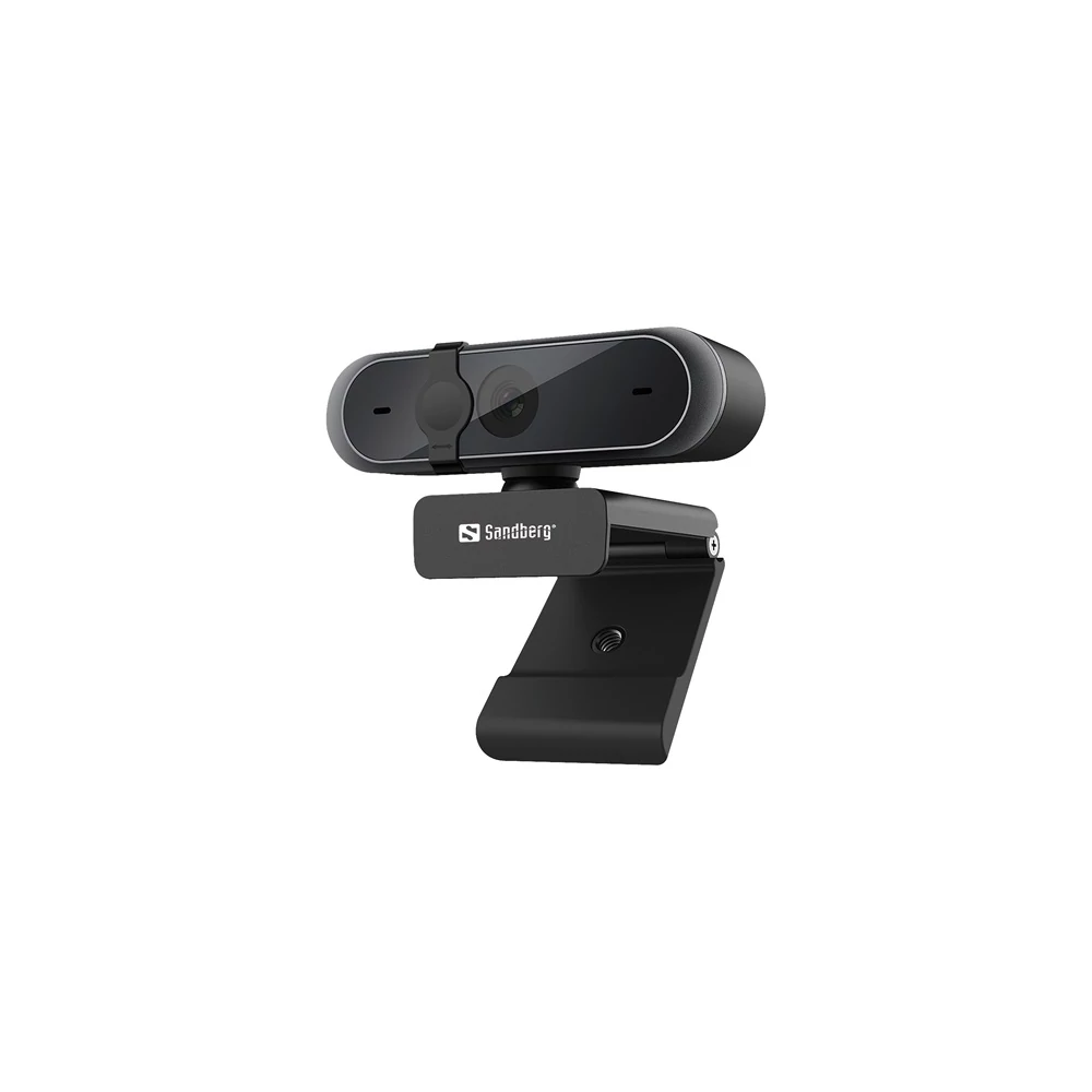 Sandberg Webkamera - USB Webcam Pro (2592x1944 képpont, 5 Megapixel, 30 FPS, USB 2.0, univerzális csipesz, mikrofon)