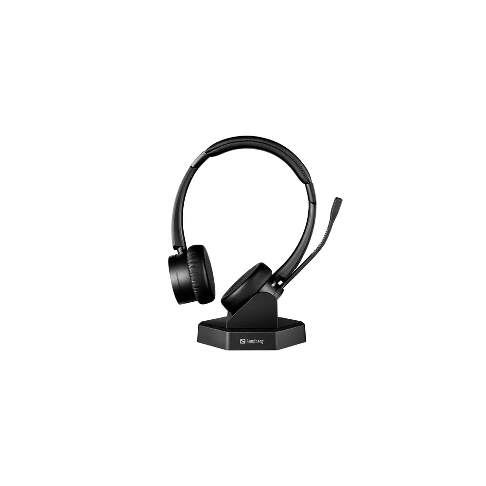 Sandberg Wireless Fejhallgató - Bluetooth Office Headset Pro+ (Bluetooth 5.0; mikrofon; hangerő szabályzó; fekete)