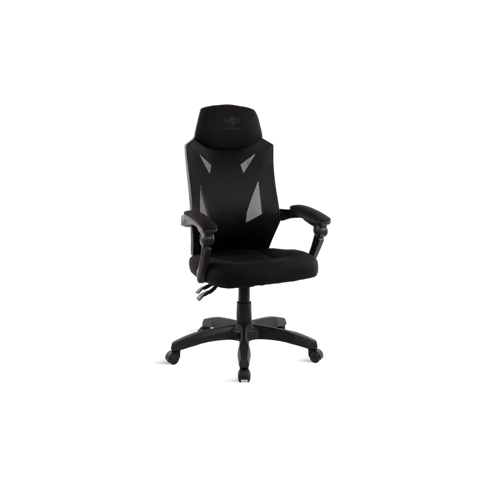 Spirit of Gamer szék - HELLCAT Black (állítható dőlés/magasság; szövet; max.120kg-ig, fekete)