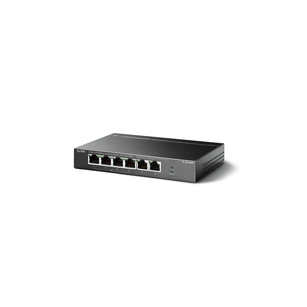TP-Link Switch  PoE - TL-SF1006P (6port 100Mbps; 4 af/at PoE+ port; 67W)
