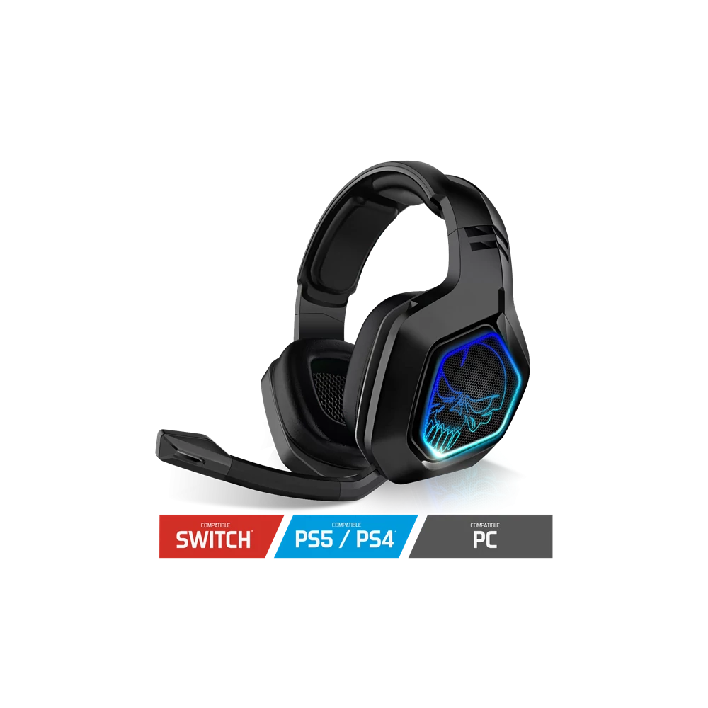 Spirit of Gamer Wireless Fejhallgató - MIC-XH900 (MultiPlatform, mikrofon, hangerőszabályzó, nagy-párnás, fekete)