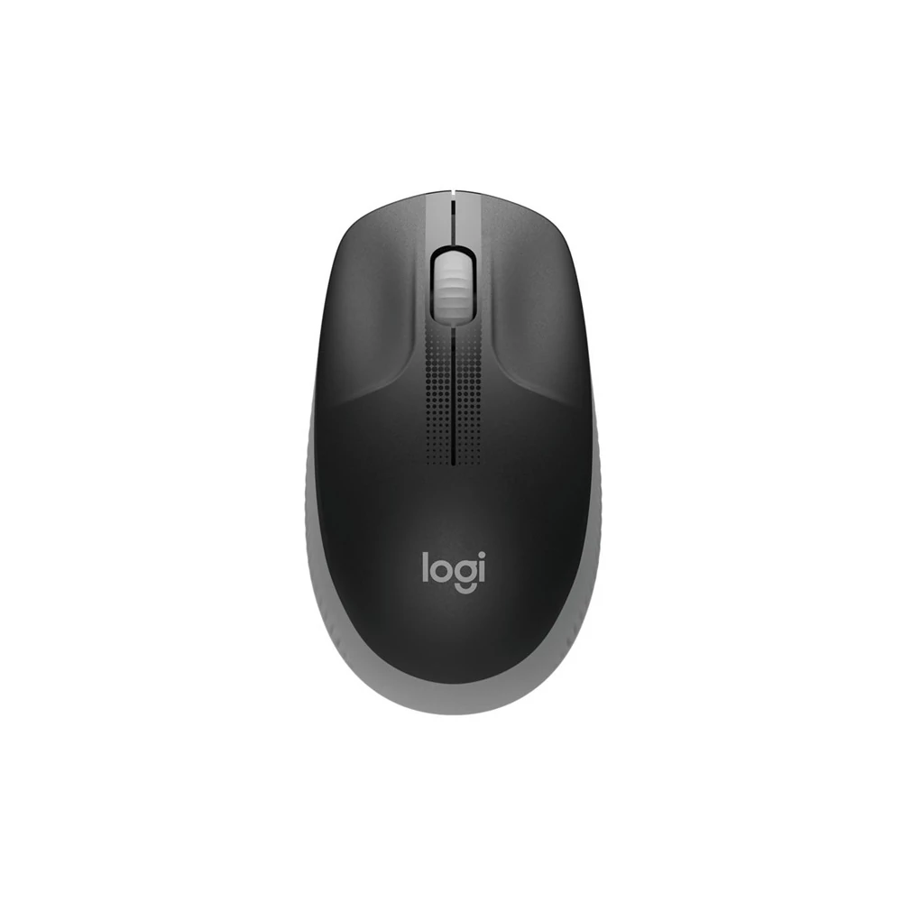 Logitech Egér - M190  (Vezeték nélküli, teljes méretű, Optikai, USB, középszürke-fekete)