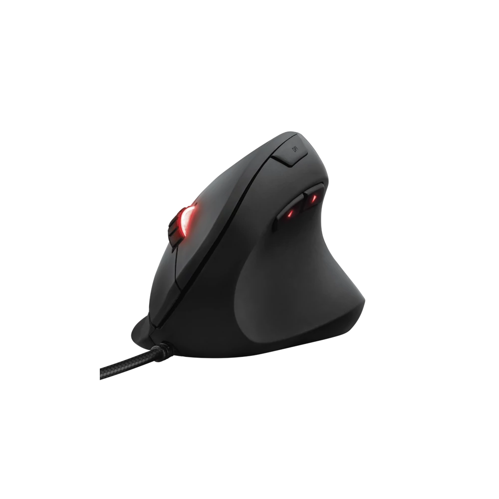 Trust Egér Gamer Ergonómikus - GXT 144 Rexx (Döntött, Optikai érzékelő; 10000DPI; Programozható; 20G gyors; RGB vil.)
