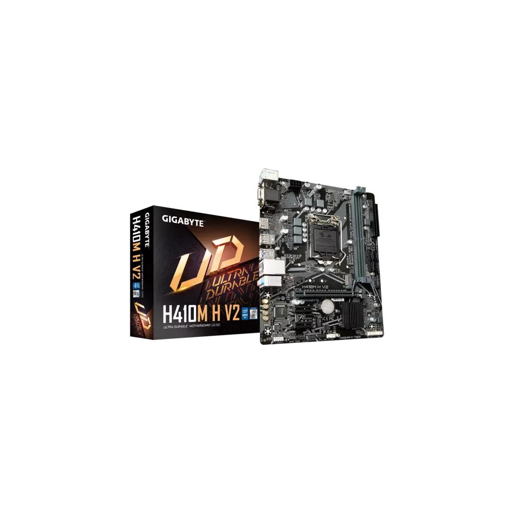 Gigabyte Alaplap - Intel H410M H V2 s1200 (H470, 2xDDR4 2933MHz, 1xGBE LAN, 4xSATA3, M.2, 6xUSB2.0, 4xUSB3.2)