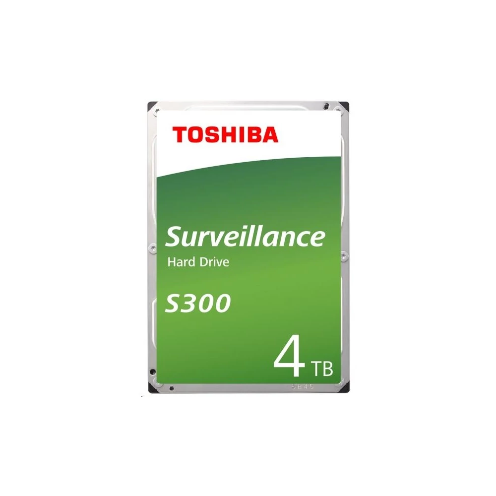 Toshiba Belső HDD 3.5" - S300 Surveillance 4TB (Bulk; Biztonságtechnikai rögzítőkbe; 128MB / 5400RPM)