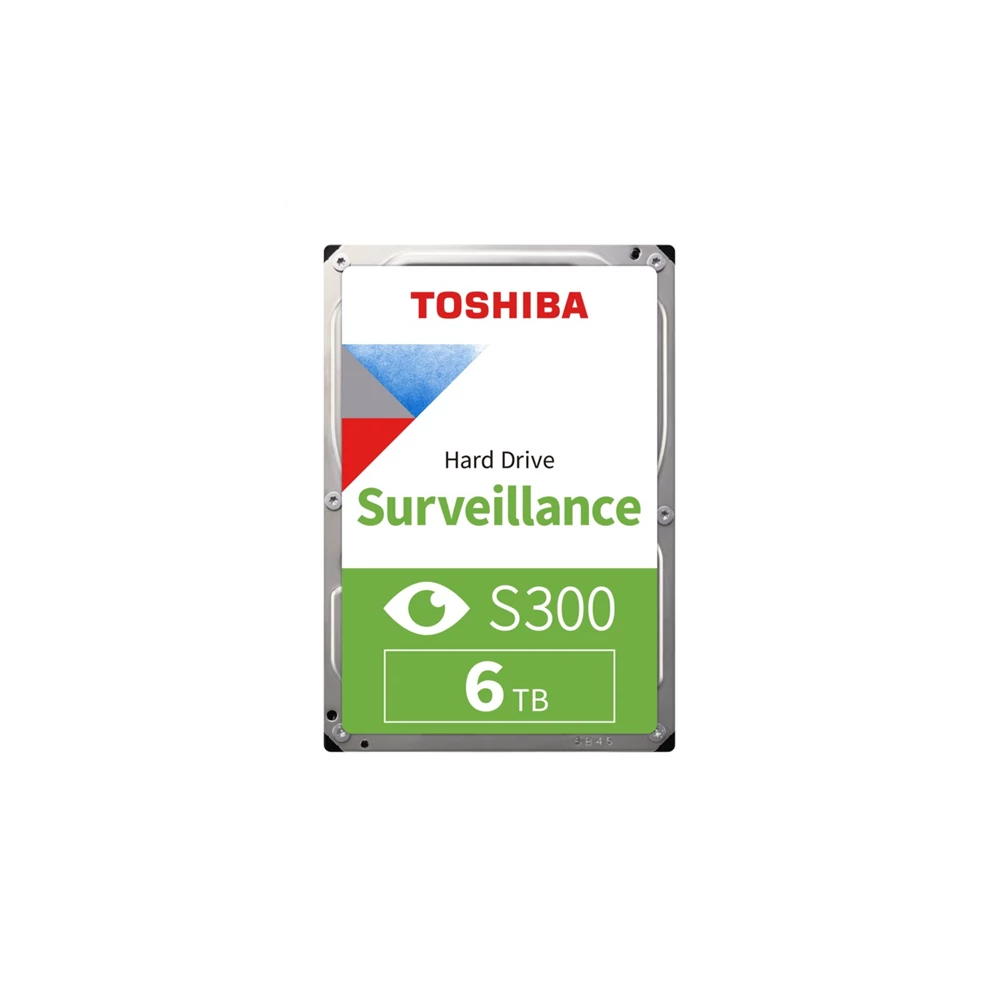 Toshiba Belső HDD 3.5" - S300 Surveillance 6TB (Bulk; Biztonságtechnikai rögzítőkbe; 128MB / 5400RPM)