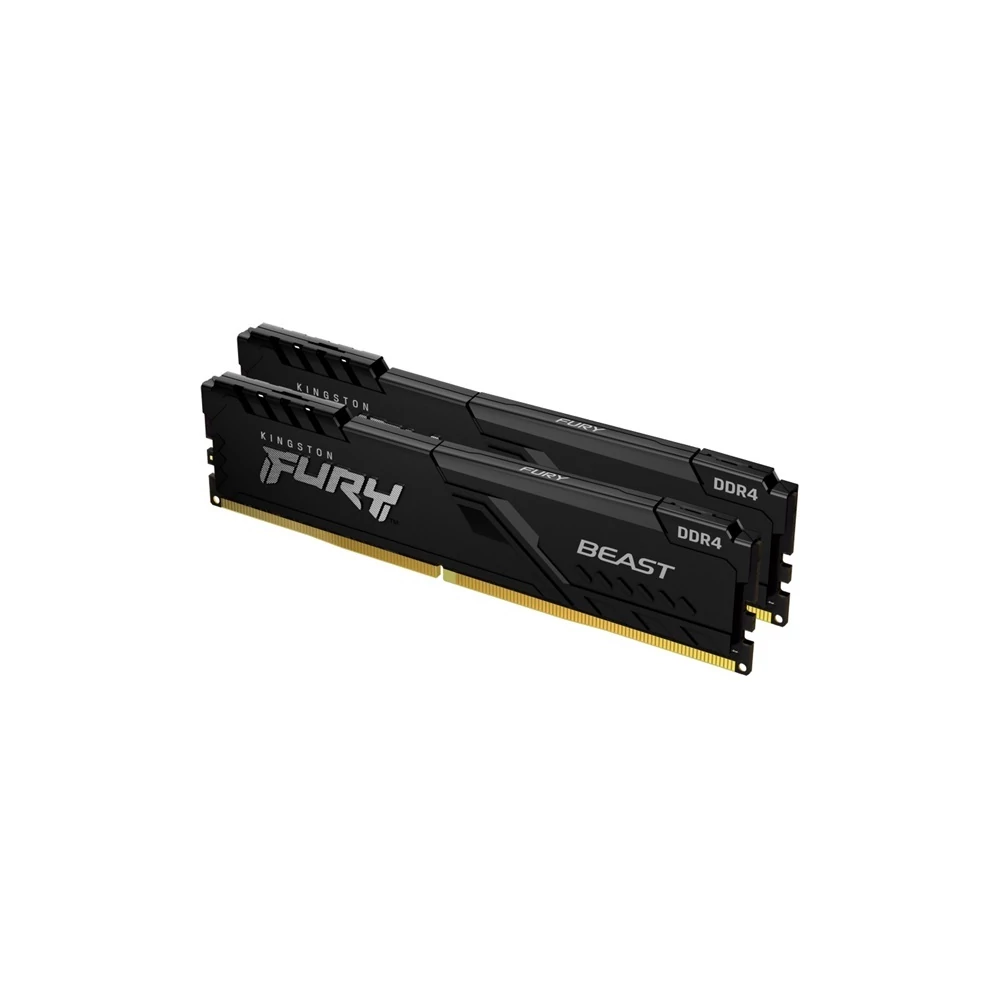 Kingston Memória Desktop - 32GB DDR4 Fury Beast Black (2x16GB, 3200MHz, CL16)